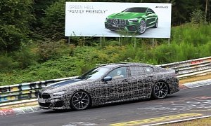 2020 BMW M850i Gran Coupe Hits Nurburgring, Out for Mercedes-AMG GT 4-Door Blood