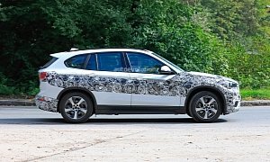 2020 BMW X1 xDrive 25e iPerformance Spied With Eco-Friendly Wheels