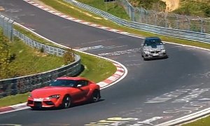 2020 BMW X5 M Competition Hunts Down Toyota Supra on Nurburgring, Chase Is Wild