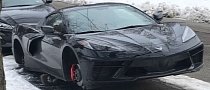 2020 C8 Corvette Wheels Stolen in Detroit, Supercar Looks Sad on Cinder Blocks