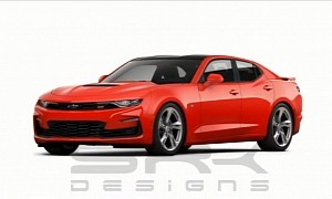 2020 Chevrolet Camaro "Sedan" Looks Muscular, Out for Charger Blood