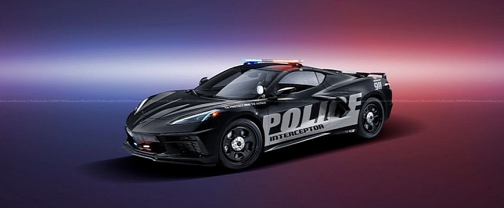 2020 Chevrolet Corvette PPV police interceptor rendering