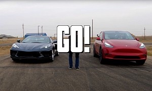 2020 Chevrolet Corvette Vs. Tesla Model Y Performance is a Drag Race It Must Win