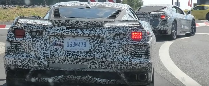 2020 Corvette Twins Get Tailed While Testing Near Nurburgring, Look Exotic