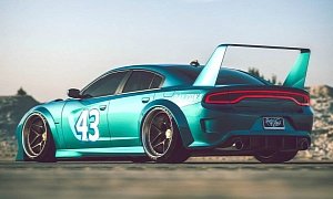 2020 Dodge Charger Hellcat Daytona Rendered with Original Wing, Sleek Nose Too