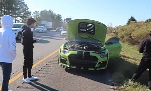 2020 Ford Mustang Shelby GT500 Blows Engine While Racing on Public Roads