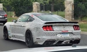 2020 Ford Mustang Shelby GT500 Prototype Reveals Track Package Spoiler