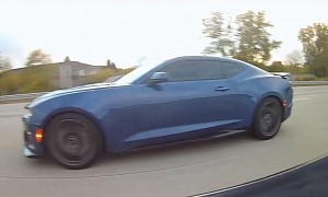 2020 Ford Mustang Shelby GT500 Races 2021 Camaro ZL1, Somebody Gets Gapped