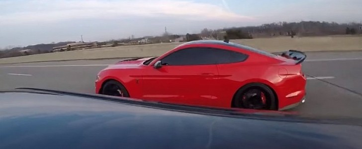 2020 Ford Mustang Shelby GT500 Races "Stock" Hellcat Redeye