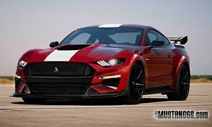 2020 Ford Mustang Shelby GT500 Rendered in Production Spec