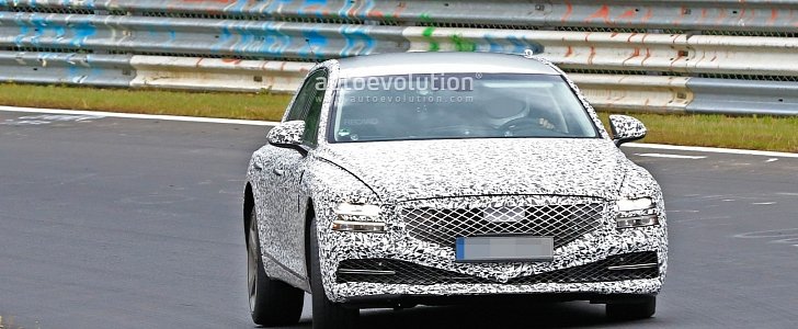 2020 Genesis G80 Spied on the Track, Looks Flashy and Original