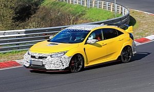 2020 Honda Civic Type R Prototypes Spied at the Nurburgring
