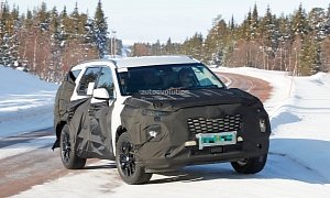 2020 Hyundai Large SUV Spied Testing In The Snow, Could Be Called Palisade