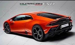 2020 Lamborghini Huracan Evo Shows Off Redesigned Rear Fascia