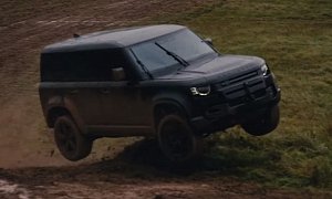 2020 Land Rover Defender Gets Pushed to the Limit on No Time to Die Movie Set