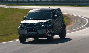 2020 Land Rover Defender Testing Air Suspension at the Nurburgring