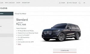 2020 Lincoln Aviator Priced At $51,100, Configurator Goes Live
