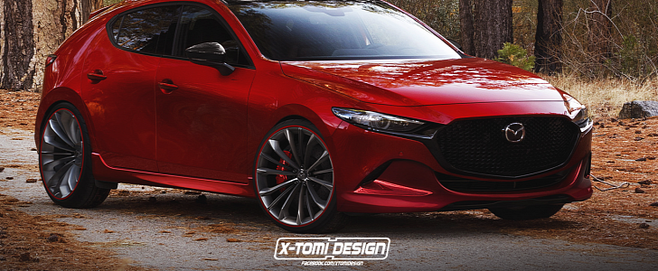 2020 Mazda3 MPS (Mazdaspeed3) Rendering Is a Classy Hot Hatch