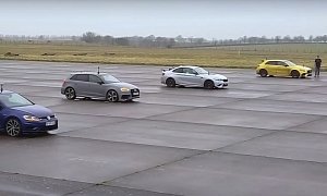 2020 Mercedes-AMG A45 Drag Races RS3, M2 Joins in for Drifting