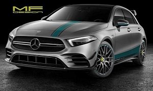 2020 Mercedes-AMG A45 Petronas Rendered as The Forbidden Racing Special