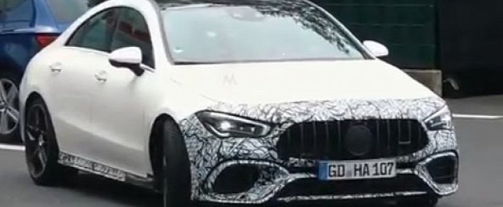 2020 Mercedes-AMG CLA 45 Spotted at Nurburgring