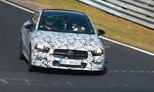 2020 Mercedes-AMG CLA35 Spied on Nurburgring, Gets Closer to Production