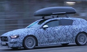 2020 Mercedes CLA Shooting Brake Spied With Roof Box, Looks Like Mild Tuning