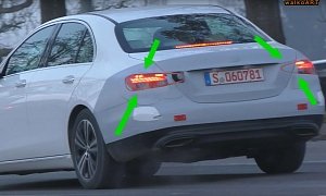2020 Mercedes E-Class Spy Video Confirms Long Taillights for Facelift