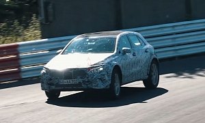 2020 Mercedes GLA Spotted Testing A-Class Underpinnings at Nurburgring