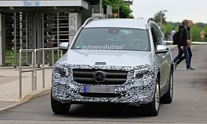 2020 Mercedes GLB-Class Spied Wearing Less Camo