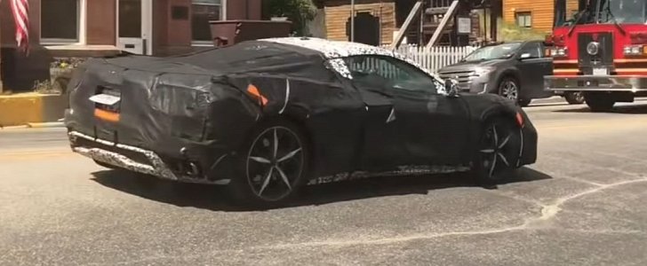 2020 Mid-Engined C8 Corvette Spied Test in Colorado Accompanied by ZR1
