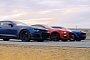 2020 Mustang Shelby GT500 Drag Races Hellcat Redeye and Camaro ZL1 1LE