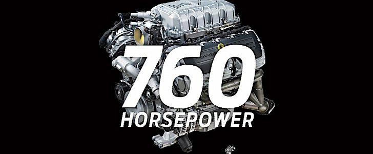 2020 Mustang Shelby GT500 V8 engine