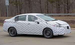 2020 Nissan Versa Sedan Spied Testing In the U.S.