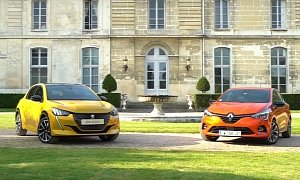 2020 Peugeot 208 and Renault Clio Get Comparison Review in France