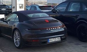 2020 Porsche 911 Carrera 4 Cabriolet Spotted at Dealer, Shows New Exhaust
