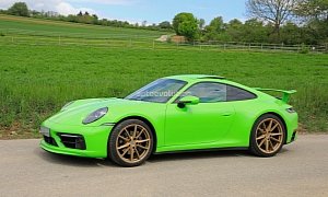 2020 Porsche 911 Carrera (Base Model) Spotted with Carrera Aerokit, Stands Out