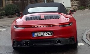 992 Porsche 911 GTS Cabriolet Spotted in Traffic, Prototype Shows Everything