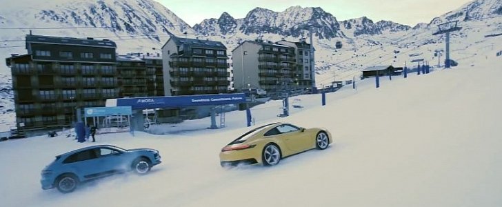 2020 Porsche 911 Hits Ski Slope