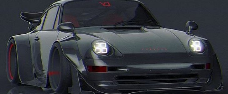 993 Porsche 911 rendering