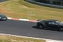 2020 Porsche 911 Turbo Cabriolet Chases Bugatti Chiron Prototype on Nurburgring