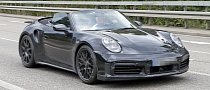 2020 Porsche 911 Turbo Cabriolet Spotted with Top Down, Looks Production-Ready