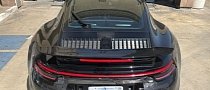 2020 Porsche 911 Turbo Spotted at US Car Wash, Shows Widebody Design, Rear Wiper