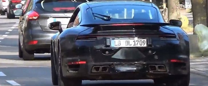 2020 Porsche 911 Turbo Spotted in German Traffic