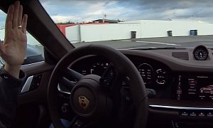 2020 Porsche 911 Wet Driving Mode Explained, Drifting Takes Place