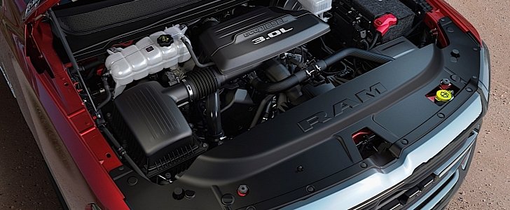 V6 diesel engine in the Ram 1500 achieves 26 mpg combined