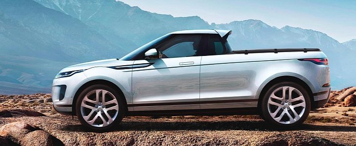 2020 Range Rover Evoque Pickup Rendering Is a Mess