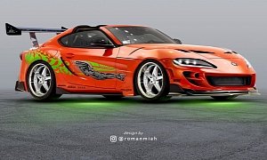 2020 Supra Gets Vintage Face and Fast & Furious Livery, Is a Paul Walker Tribute