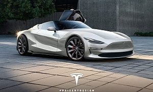 2020 Tesla Roadster Rendered As the Open-Top Supercar Elon Musk Twitter-Teased