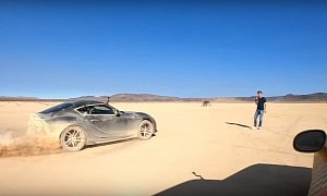 2020 Toyota Supra Drag Races Dodge Demon in the Desert, Feels Like Mad Max